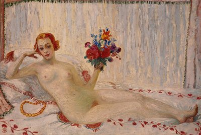 A Model Nude Self-Portrait by Florine Stettheimer